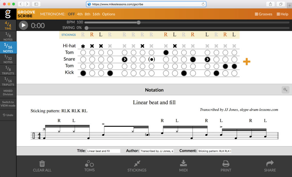 mikes drum lessons groove scribe