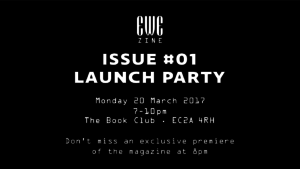 EWE Zine launch party invite