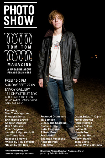 Tom Tom Magazine Photography Show Sept. 27 @ Envoy Gallery