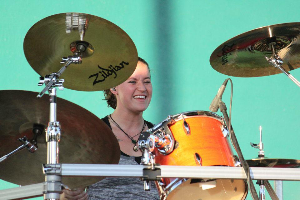 Paloma Estevez_ female drummer_ Larisa Stow and Shakti Tribe
