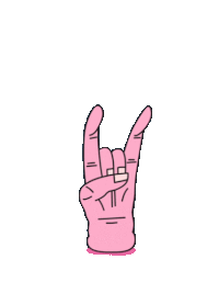 rock on hand drums gif 