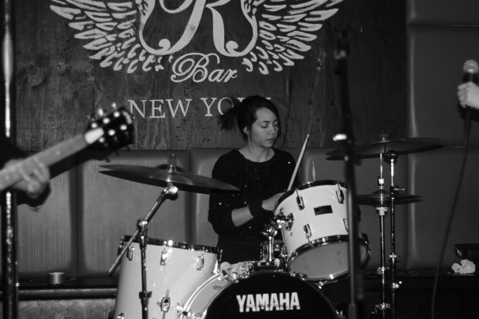 Female Punk Drummer Bruni Lee of Female Trio Punk Band Thundera Tom Tom Magazine