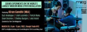 Moog Synthesizer Residency at Rough Trade With Female Beatmakers and Female Drummers by Tom Tom Magazine A Womens Music Magazine