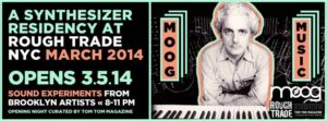 Moog Synthesizer Residency at Rough Trade Opening Night curated by Tom Tom Magazine